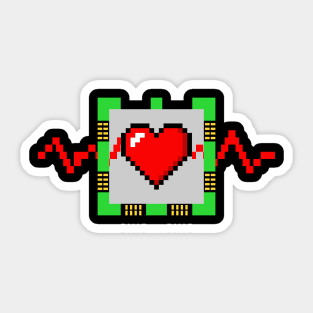 CPU heartbeat Sticker